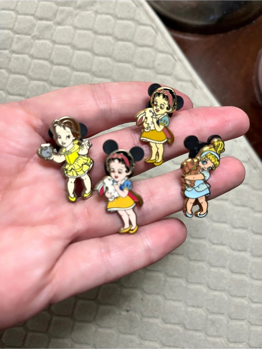 Disney Toddler Princess Mini-Pin Set Character Brooch Pin S